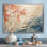 «Rose and White Coastal Coral Collage I» - art mural corail sous l'eau
