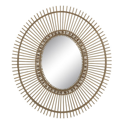 Alajia Bamboo / Rattan Oval Mirror