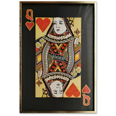 Playing Card Queen Of Red Heart