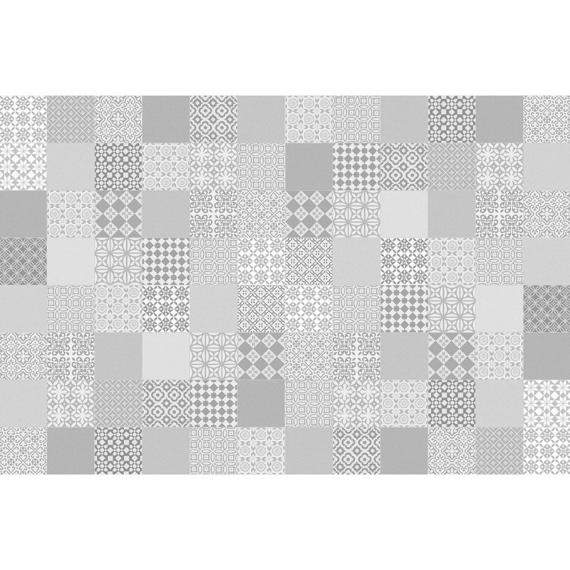 Vickey Geometric Non-Skid Kitchen Mat, Rectangular 133 x 200cm