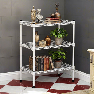 Étagère de rangement polyvalente en métal avec 3 couches, étagère de rangement pour le salon, étagère à serviettes de salle de bain, organisateur de salle de lavage, support pour garde-manger