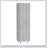 Nala Cleaning Cabinet, Double Door Cabinet, Four Legs, Five Shelves -Light Gray / White