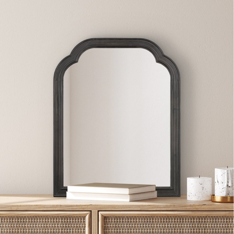 Miroir mural Ancalin, 20 po x 16 po, Noir