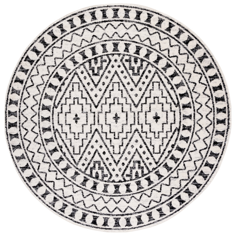 Tulum Performance Southwestern Rug, Round 6'7"