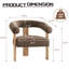 Ensemble de 2 fauteuils demi-tonneau rembourrés Mid-Century-2023504225
