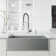 Edison 19 H 1-handle Pull-Down 2-Function Sprayer Kitchen Faucet and Soap Dispenser