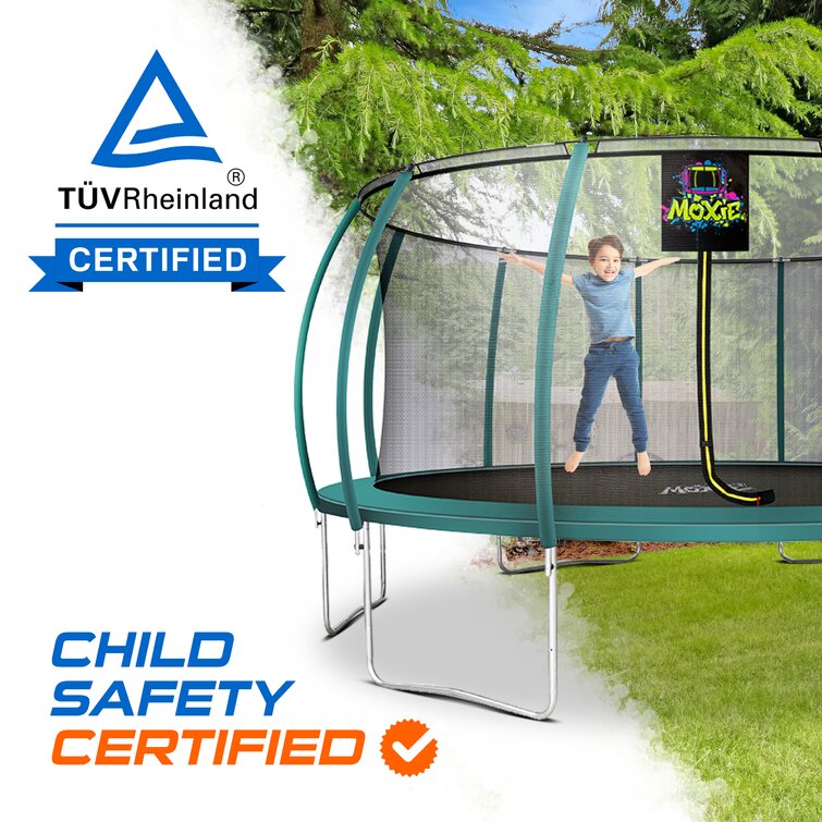 Machrus Upper Bounce 16 x 16 FT Square Trampoline Set with Premium Top-Ring  Enclosure and Safety Pad