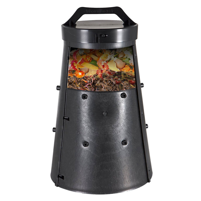 8.45 Gallons Plastic Odor Resistant Worm Bin with Latching Lid