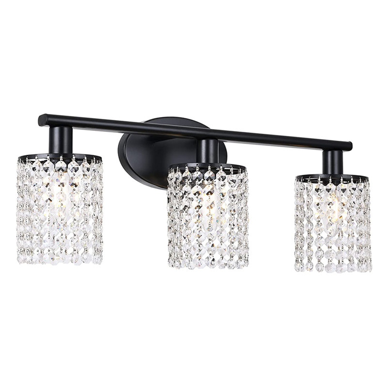Luminaires de salle de bain Ayushma, Noir, 3