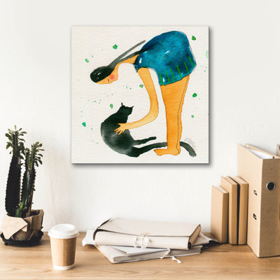 «Epic Graffiti» «Big Diva Cat Scratch» par Wyanne, art mural sur toile