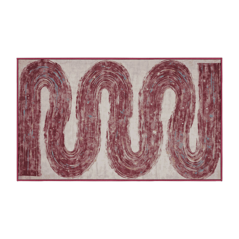 Tapis brun soyeux et moelleux, Rectangulaire 3 pi x 5 pi