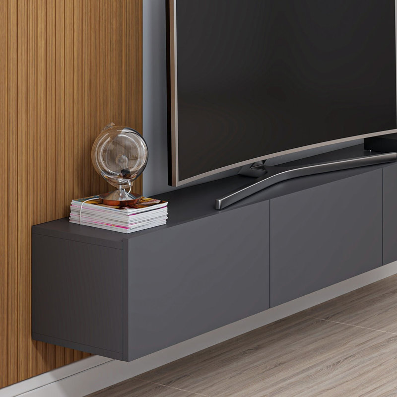 Natayshia Unfinished TV Stand for TVs up to 60", Gray