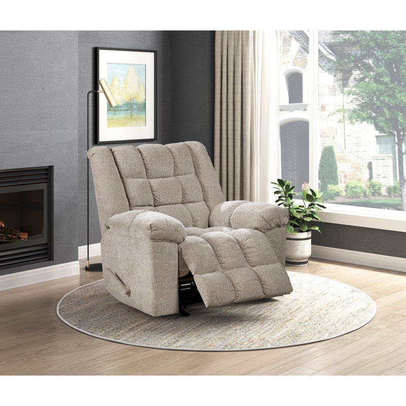 Fauteuil inclinable en chenille 1 pièce, Marron clair