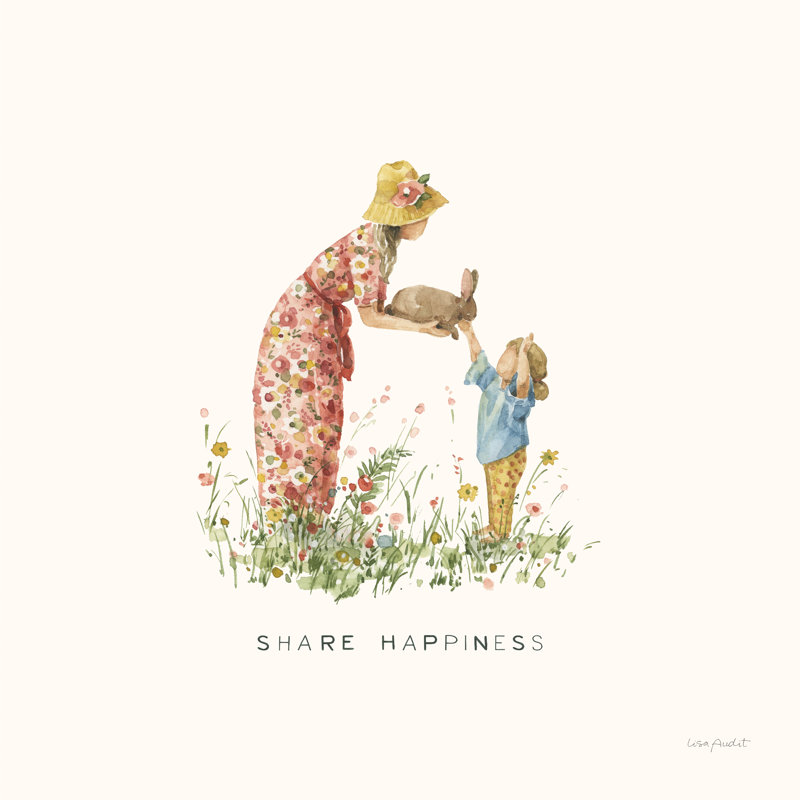 «Alyena Blissful Moments XV» par Lisa Audit - reproduction d'art sur toile tendue, H 36 po x l 36 po