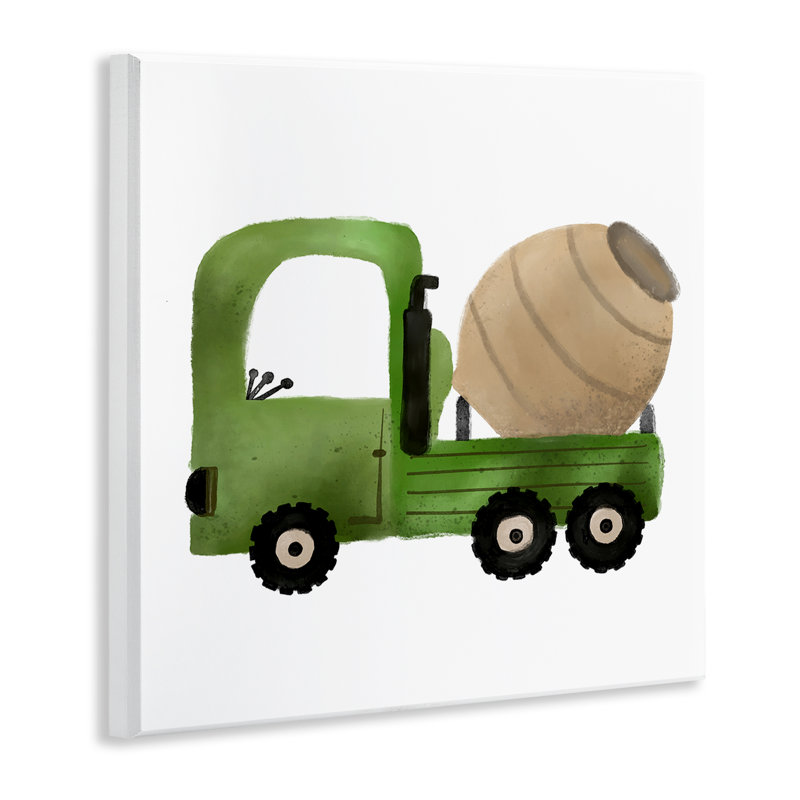"Construction camion", art mural par Elizabeth Medley