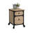File Pedestal With Smooth-Glide Drawer, Beige And Natural Finish-125913008
