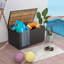 Boîte de rangement en osier pour salle de bain 134 gallons Gymax