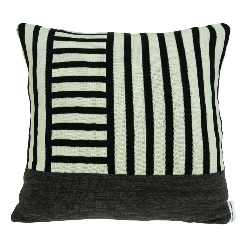 18" X 5" X 18" Transitional Multi Colored Pillow Cover With Poly Insert, Polyester/Polyfill