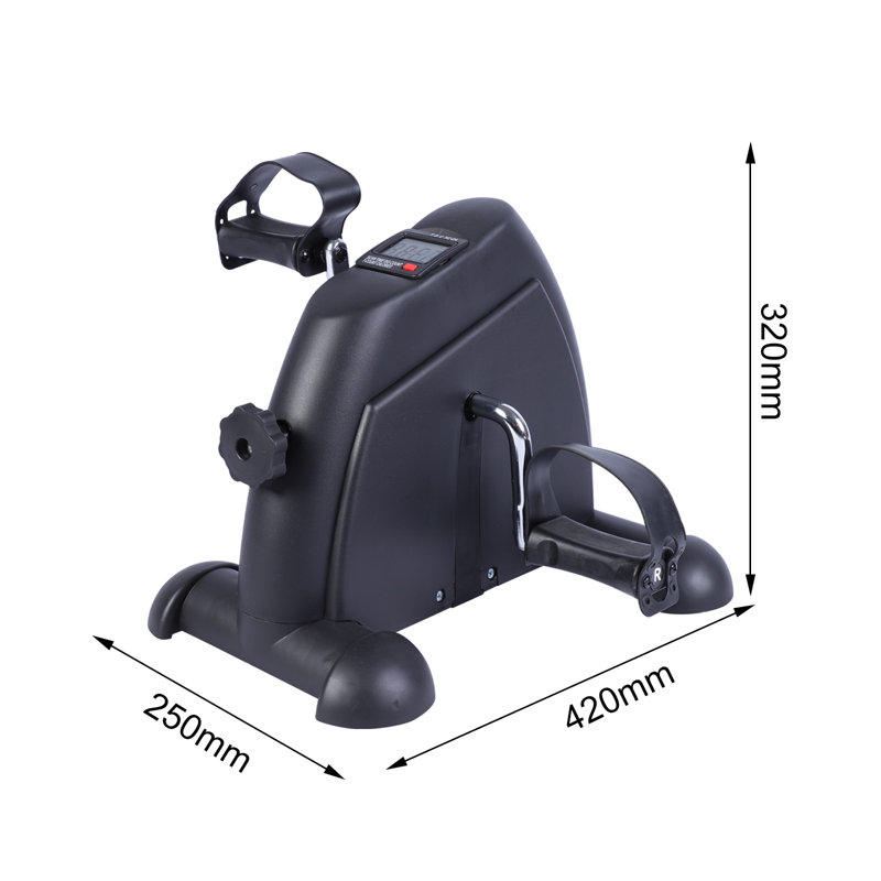 Mini-stepper multifonctionnel, vélo d'exercice, vélo numérique sous le bureau avec écran ACL, pédalier d'exercice pour les jambes et les genoux pour les personnes âgées