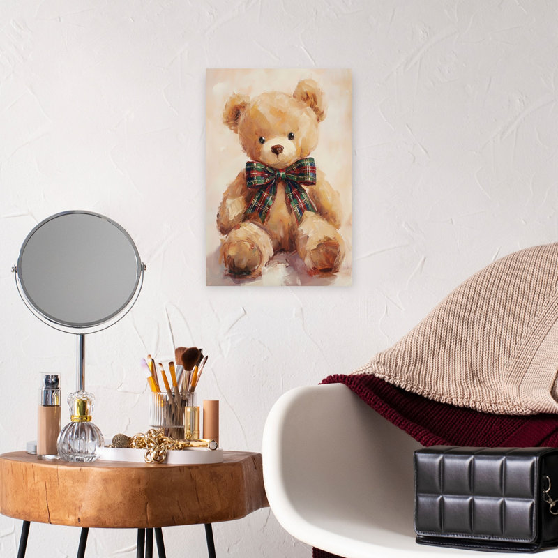 Ourson en peluche II, H 18 po x l 12 po