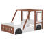 Lit plateforme simple en bois en forme de voiture pour enfants Aimani