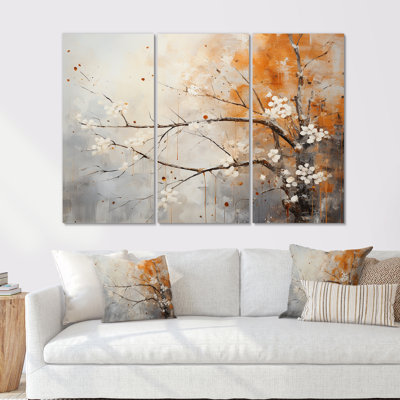 «Winter Tree Minimal Landscape I - Snow», art mural sur toile