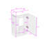 Meuble-lavabo autoportant avec lavabo en céramique, porte-papier et armoire de rangement à deux niveaux-526439670