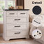 Commode 5 tiroirs 31 po avec anti-basculement