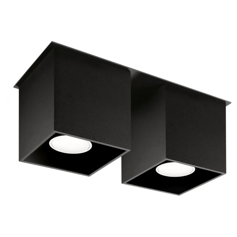 Quad Flush Mount, Black
