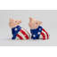 Ensemble de salière et poivrière Patriotic Pig