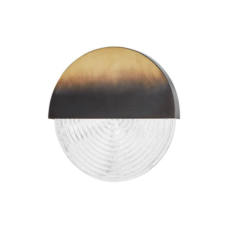 Trenton LED Flush Mounted Sconce, Gradient Brass