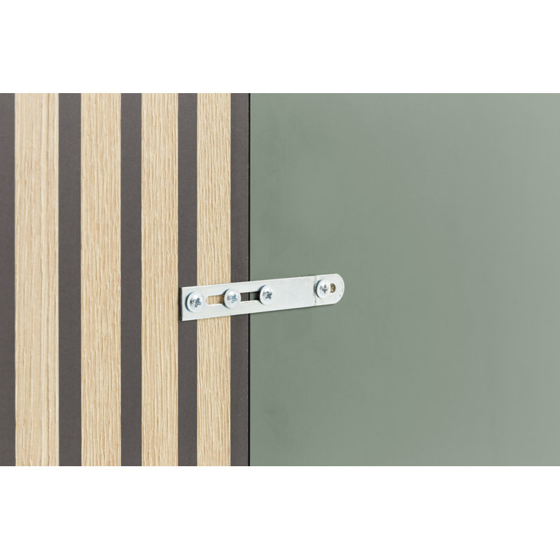 Magna Hall Tree 73.5cm Wide, Pistachio / Black matt / Acoustic decor