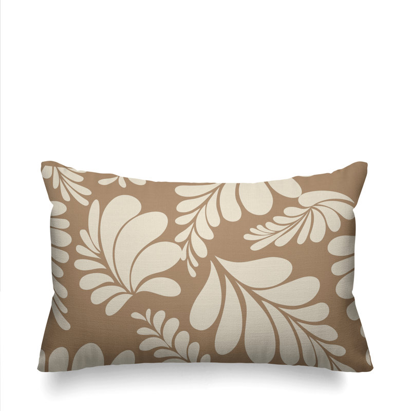  Housse et insert pour coussin floral d'extérieur, Beige