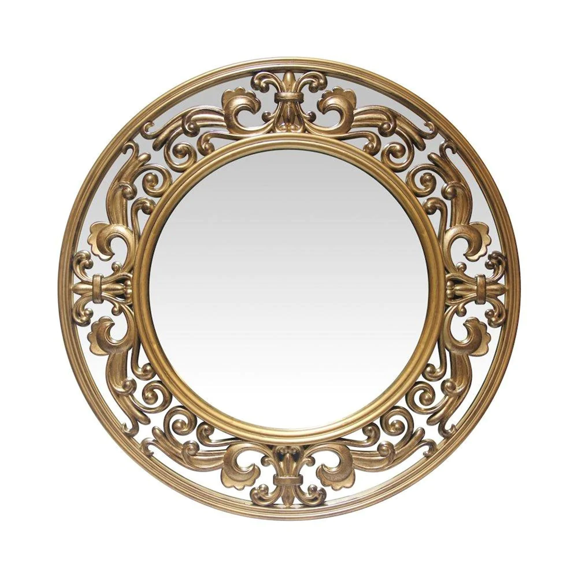 House of Hampton® Damiere Metal Oval Wall Mirror & Reviews