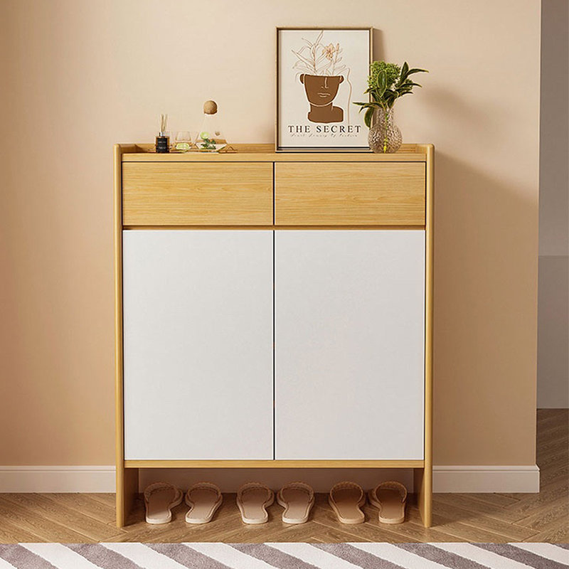 Modern Simple Shoe Cabinet Side Cabinet 12 Pair Shoe Storage Cabinet