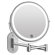 Vanna Round LED Lighted Magnifying Bathroom Wall Mounted Metal Vanity Mirror