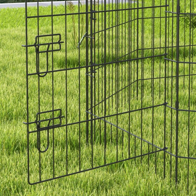 8-Panel Indoor/Outdoor Pet Playpen with Door for Small Animals and Pets (s