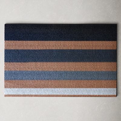 Neighburly Non-Slip Striped Indoor/Outdoor Doormat