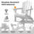 Kahn Folding Adirondack Chair with Cup Holder-903659706