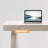 White Rectangular Manufactured Wood with 2 drawers desk-110367895