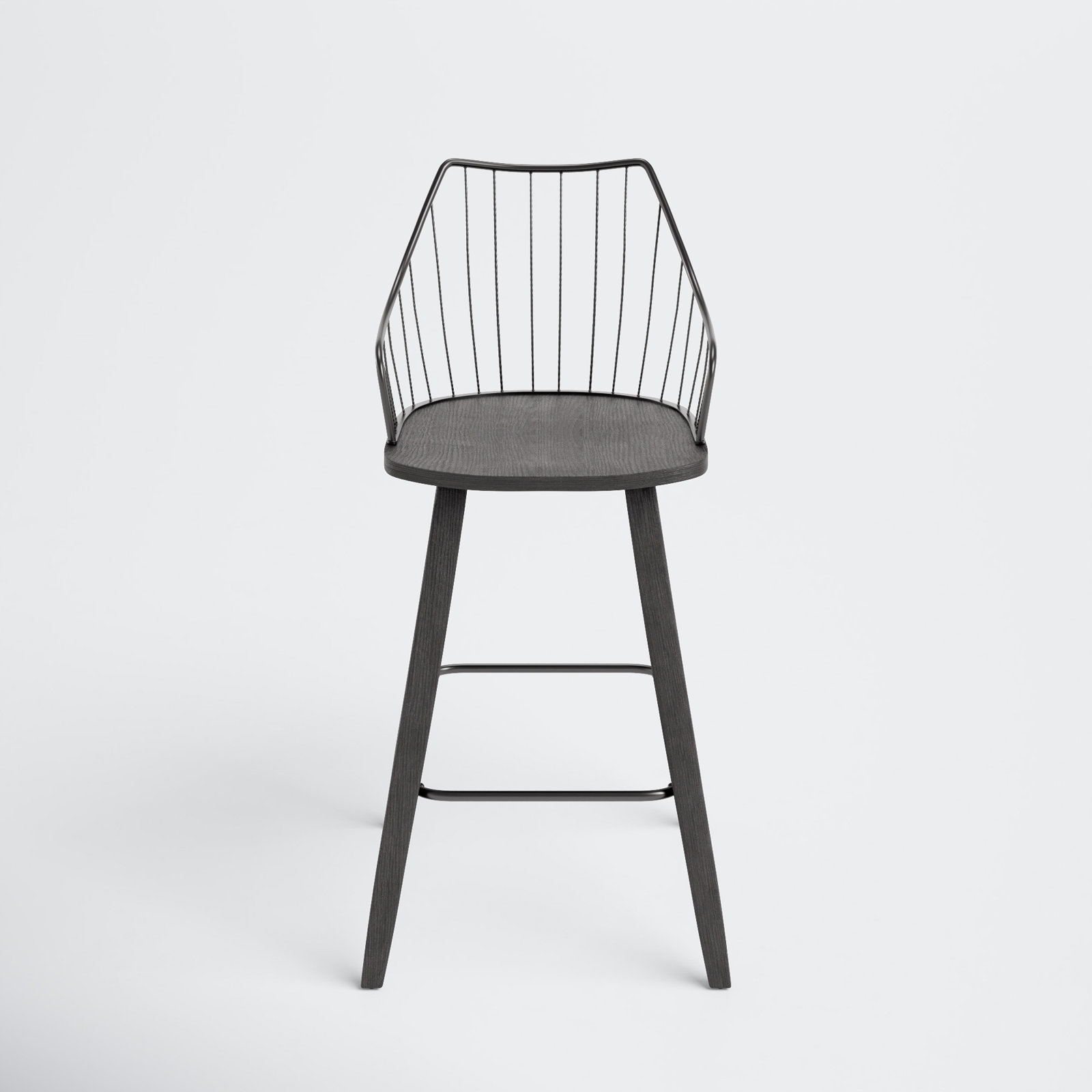 Lipman 26" Bar Stool, Black