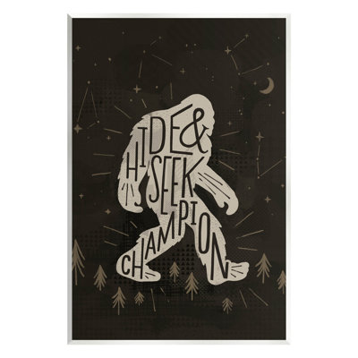 «Hide and Seek Champion Bigfoot Yéti», art numérique par Loni Harris