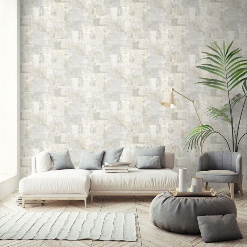 Papier peint, Ivoire blanc