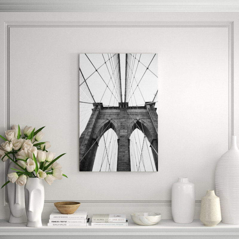 The Bridge Crossing Print by Guseul Park, 36" H x 24" W x 1.5" D, Matte