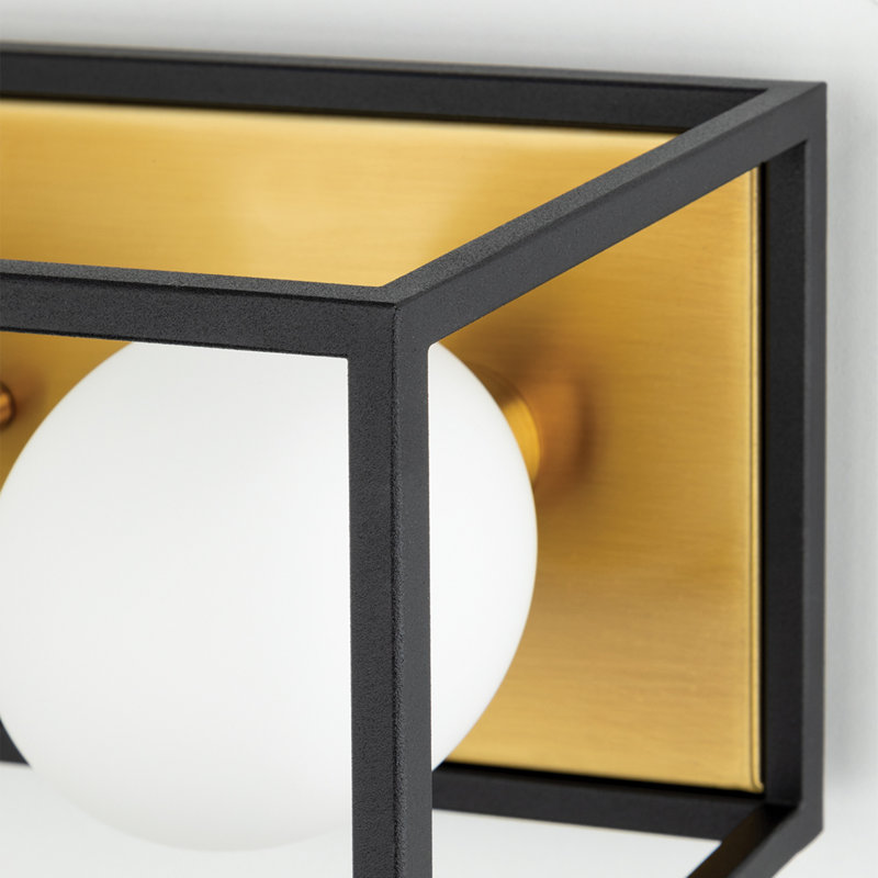Aira 3 Light Bath and Vanity, Aged Brass
