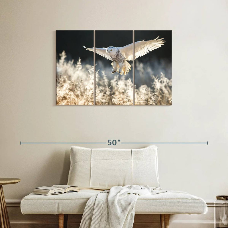 Snowy Owl Hunt, 24" H x 38" W