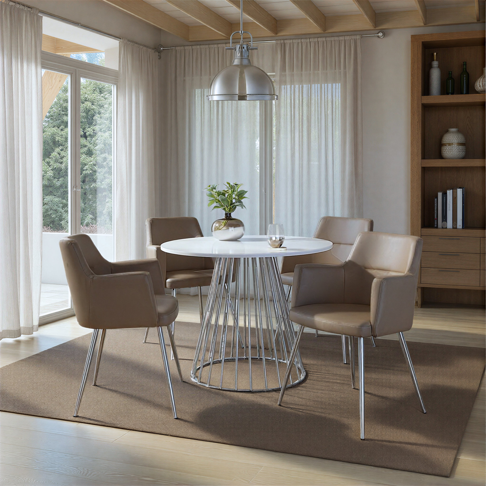 Brayden Studio® Canary-Andrew Dining Set - 5 Piece & Reviews | Wayfair