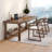Dark Walnut Rectangular Solid Wood desks-107654064