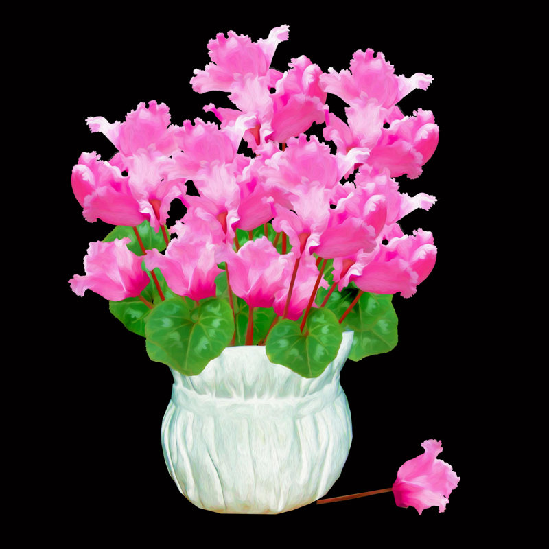" Holiday Flowers ", 20" H x 20" W x 1.5" D