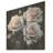 White And Green Classic Rose Resonance - Roses On Wood Print-164344235